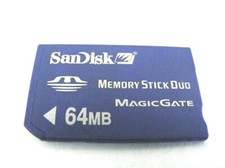 . . 64MB Memory Stick Duo Card
