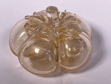 Pomodoro frutta vintage Archimede Seguso studio arte Murano vetro soffiato a mano macchia oro