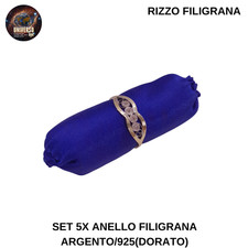 Set 5 x Anello  Filigrana