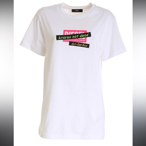 Shirt diesel bianca con - t-shirt,
