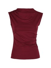 Solada Top donna accollato - bordeaux