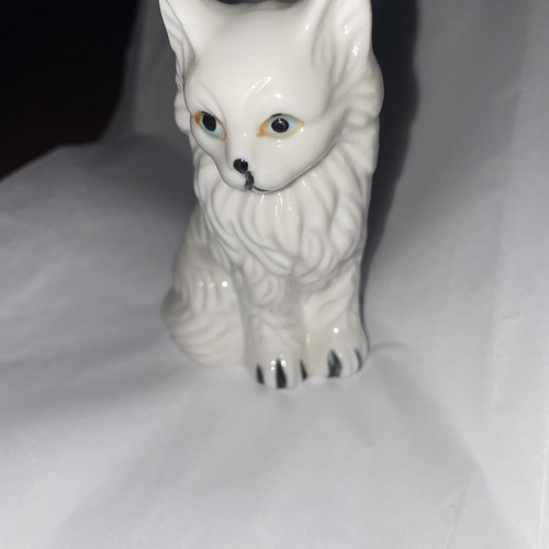 Gatto ceramica bianca vintage