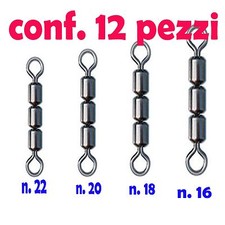 GIRELLE TRIPLE GIRELLA ROLLING CON CUSCINETTO PESCA BOMBARDA GALLEGGIANTE TROTA 