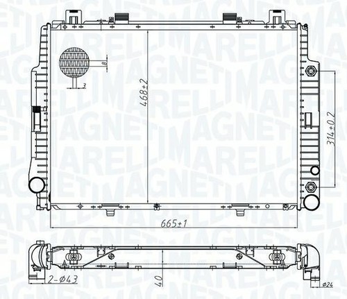 Radiatore mercedes benzs class - radiatore, mercedes-benzs-class