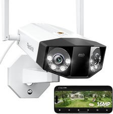Reolink Telecamera di sicurezza 16MP UHD 180° Wi-Fi 6 dual-band 2,4/5GHz MotionT