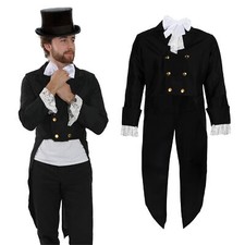 COSTUME DA GENTILUOMO REGGENZA NATALE DICKENSIAN GENTILUOMO VESTITO STORICO