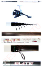 Kit Canna Bolognese Elite 6Mt + Mulinello Pesca Fiume Mare Carbonio Leggera