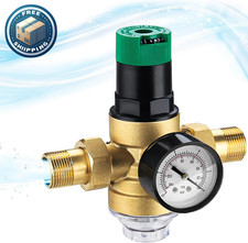 Riduttore Di Pressione Acqua 3/4, Regolatore Di Pressione Acqua Con Manometro Ac