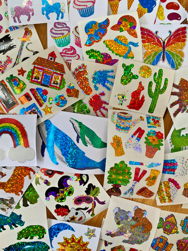 New vintage sticker lot - new, +