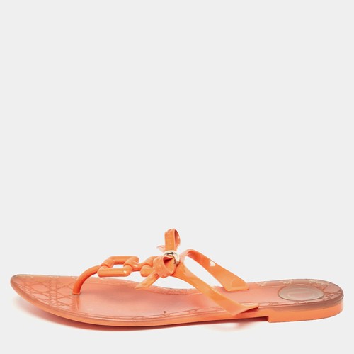 Sandali piatti dior arancione - sandali,