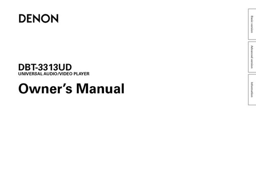 Denon dbt 3313ud - lettore, audio