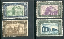 1930 Italia Regno Milizia III serie 4 valori nuovi centrati spl ** MNH