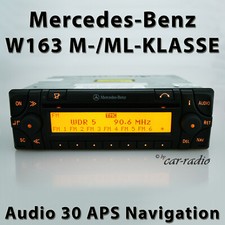 Originale Mercedes Audio 30 APS W163 Sistema di Navigazione Classe M ML Navi CD Radio