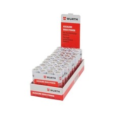 Batterie AA Pile Alcaline Stilo 1,5V 40pz ad Alta Potenza - WÜRTH 0827112