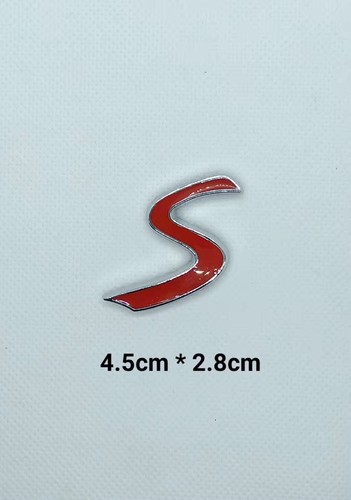 Logo emblem metal chrome - s,