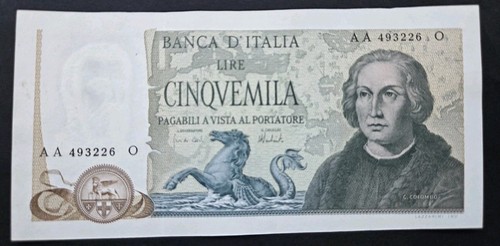 5000 lire colombo ii - ii, tipo