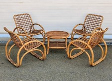 SET GIARDINO RATTAN 4 POLTRONE