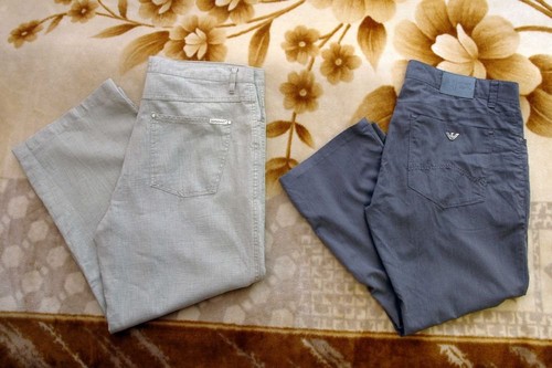 Armani jeans grigio lino - armani,