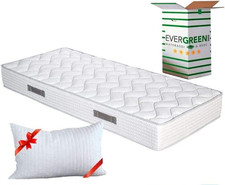 EVERGREENWEB Materasso Singolo 80X200 in Waterfoam Alto 20 Cm Con CUSCINO Memory