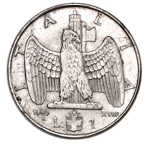 Italia lira 1940 xviiii - italia, 1