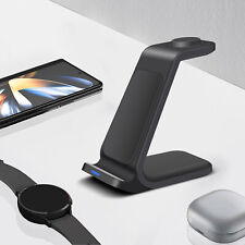 Caricabatteria rapido wireless 3 in 1 stazione di ricarica per Samsung Galaxy S25 S24 Watch 7