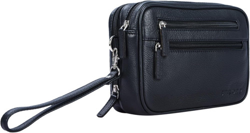 Nero pochette uomo - 'nero', con