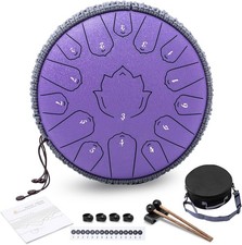 Steel Tongue Drum 15 Note 14 Pollici D-Key Panda Balmy Drum Strumento a Percussioni