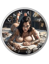 DARE DISTURB 1 oz moneta argento 5$ Canada 2025