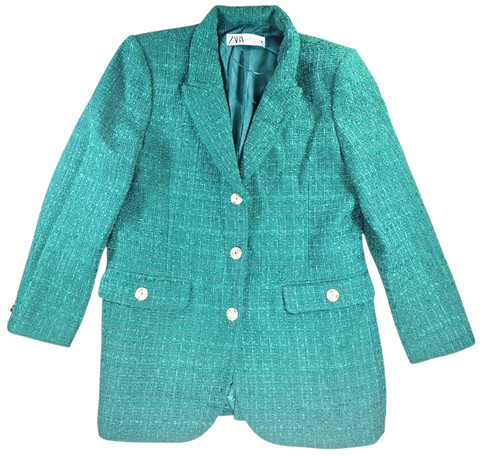 Giacca blazer zara verde - giacca,