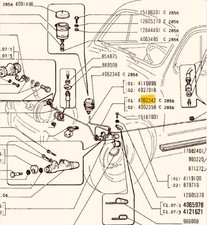 FIAT 600 600D TUBO FRENO RAME