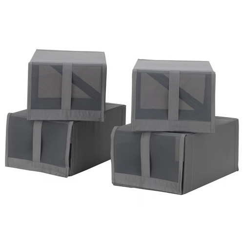 Scatola portascarpe grigio - scatola,