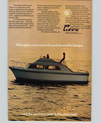 1971 carta pubblicitaria barca - 1971,