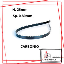 Lama sega nastro SALDATA per legno al carbonio temprata 25x0,80 T3