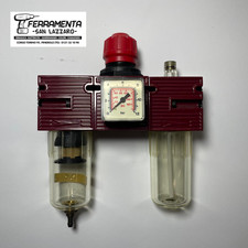 GRUPPO FILTRO Lubrificante MARCA ANI Compressore Aria Regolatore Filtro 1/2"
