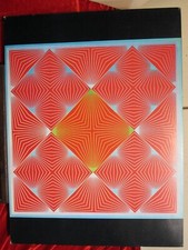 POSTER VINTAGE LUMINOSO Richard Anuszkiewicz a colori 1968 Reinhold immagini