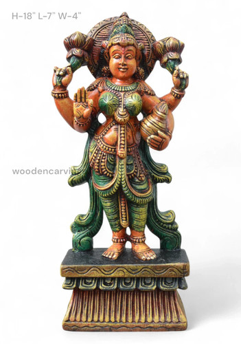 Statua lakshmi legno - statua,