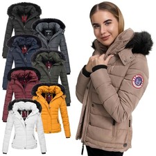 Navahoo giacca invernale donna calda parka cappotto trapuntato giacca corta foderata nuova B301
