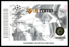 Biglietto 2001 AS Roma vs Liverpool FC Champions League 38810