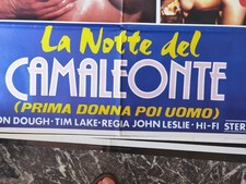 LA NOTTE DEL CAMALEONTE ROCCO SIFFREDI - MANIFESTO CINEMA 100 X 140