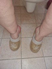 Pantofole Dorate Invernali Donna