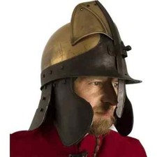 Elmo In Acciaio Fatti A Mano Vintage Armatura Cavaliere Medievale Regalo Cosplay