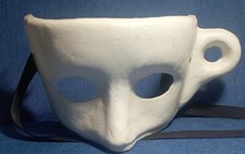 Maschera veneziana bianca Alberto Sarria