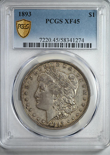 1893 morgan dollar pcgs - morgan,