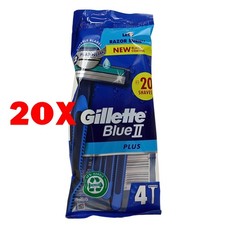 20 X Gillette Blue Ii Rasoio