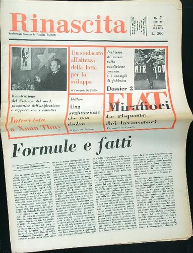 Rinascita 1973 - rinascita, 7/1973