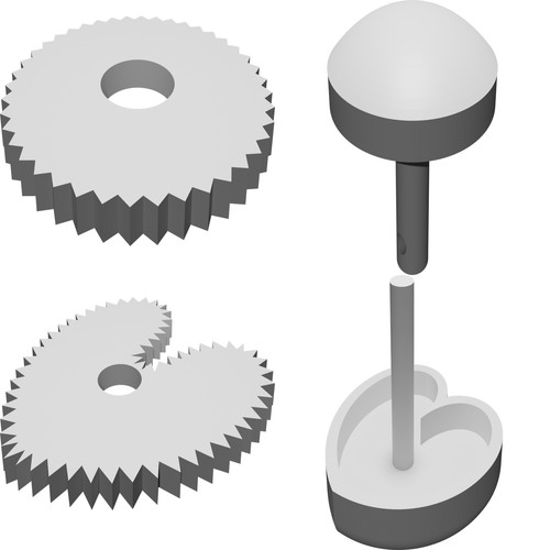 Kit creazione bottoni stoffa - kit,