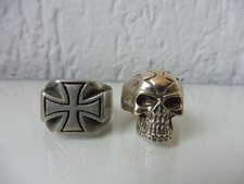 2 Old Rings, Biker Rings, Iron