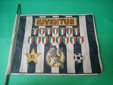 BANDIERA SQUADRA CALCIO JUVENTUS VINTAGE D'EPOCA DA COLLEZIONE