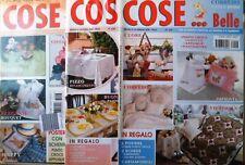 3 riviste COSE BELLE  *PUNTO CROCE - PATCHWORK - CUCITO -BRICOLAGE - MAGLIA