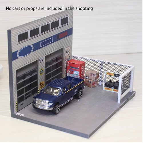 Diorama auto garage - diorama,